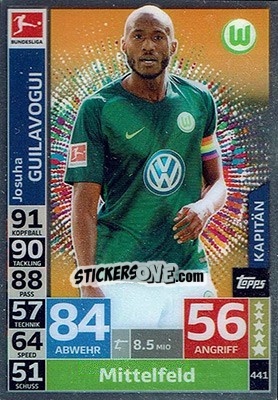 Figurina Josuha Guilavogui - German Fussball Bundesliga 2018-2019. Match Attax - Topps