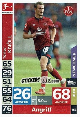 Cromo Törles Knöll - German Fussball Bundesliga 2018-2019. Match Attax - Topps