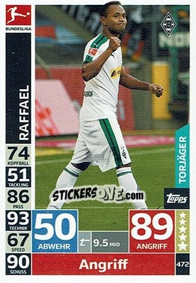 Cromo Raffael - German Fussball Bundesliga 2018-2019. Match Attax - Topps