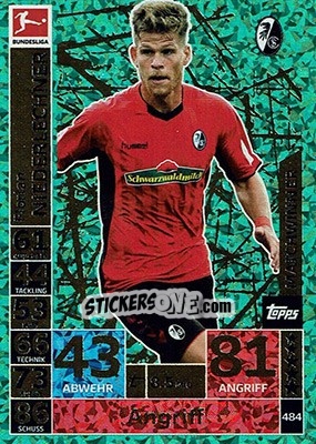 Sticker Florian Niederlechner - German Fussball Bundesliga 2018-2019. Match Attax n. 484 - Topps