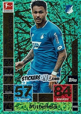 Sticker Leonardo Bittencourt - German Fussball Bundesliga 2018-2019. Match Attax n. 486 - Topps