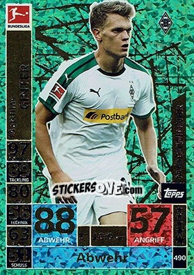 Sticker Matthias Ginter - German Fussball Bundesliga 2018-2019. Match Attax n. 490 - Topps