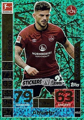 Sticker Tim Leibold - German Fussball Bundesliga 2018-2019. Match Attax - Topps