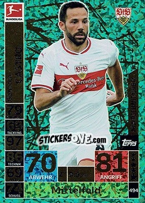 Sticker Gonzalo Castro - German Fussball Bundesliga 2018-2019. Match Attax n. 494 - Topps