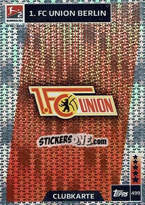 Sticker Klub / Verein / Team - German Fussball Bundesliga 2018-2019. Match Attax n. 499 - Topps