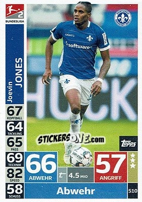 Figurina Joevin Jones - German Fussball Bundesliga 2018-2019. Match Attax - Topps