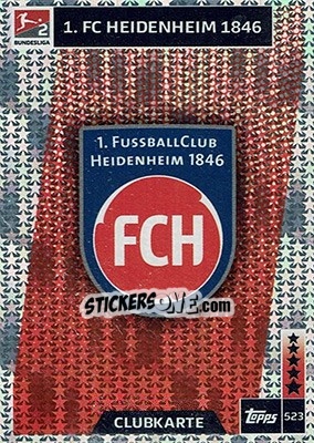 Sticker Klub / Verein / Team - German Fussball Bundesliga 2018-2019. Match Attax - Topps