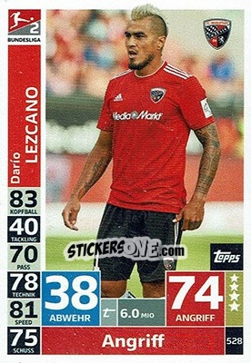 Sticker Dario Lezcano - German Fussball Bundesliga 2018-2019. Match Attax - Topps