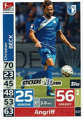 Figurina Christian Beck - German Fussball Bundesliga 2018-2019. Match Attax - Topps