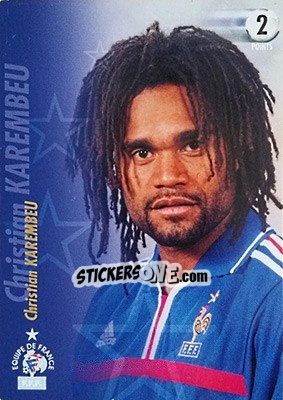 Sticker Christian Karembeu - L'Equipe De France De 1998 - 2002 - Panini
