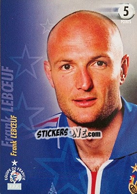 Sticker Frank Leboeuf - L'Equipe De France De 1998 - 2002 - Panini