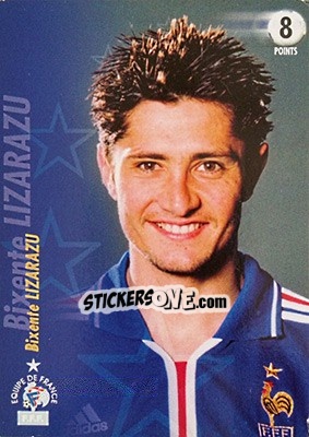 Cromo Bixente Lizarazu - L'Equipe De France De 1998 - 2002 - Panini