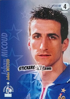 Sticker Johan Micoud - L'Equipe De France De 1998 - 2002 - Panini