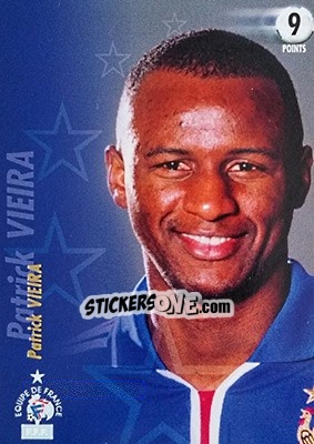 Sticker Patrick Vieira - L'Equipe De France De 1998 - 2002 - Panini