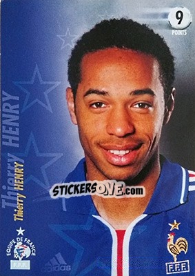 Cromo Thierry Henry - L'Equipe De France De 1998 - 2002 - Panini