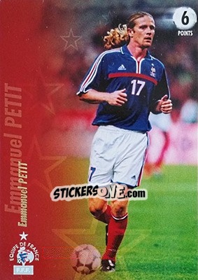 Cromo Emmanuel Petit - L'Equipe De France De 1998 - 2002 - Panini