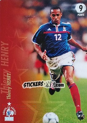 Sticker Thierry Henry - L'Equipe De France De 1998 - 2002 n. 44 - Panini