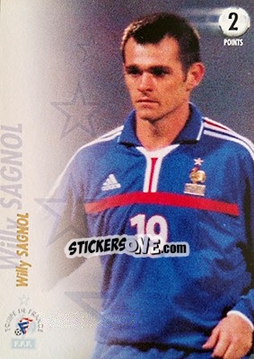 Figurina Willy Sagnol - L'Equipe De France De 1998 - 2002 - Panini