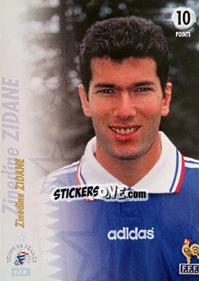 Figurina Zinédine Zidane - L'Equipe De France De 1998 - 2002 - Panini