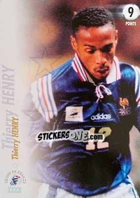 Sticker Thierry Henry - L'Equipe De France De 1998 - 2002 n. 67 - Panini