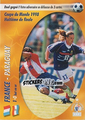 Figurina Des duels après,,,, - L'Equipe De France De 1998 - 2002 - Panini