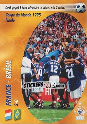 Sticker Le Tour D'Honneur - L'Equipe De France De 1998 - 2002 - Panini