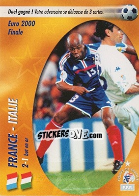 Sticker Wiltord redonne,,,, - L'Equipe De France De 1998 - 2002 - Panini