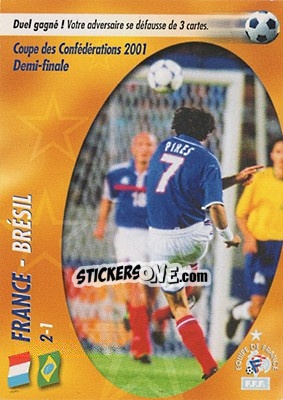 Cromo Robert a musclé son jeu - L'Equipe De France De 1998 - 2002 - Panini