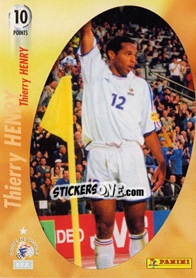 Sticker Thierry HENRY - L'Equipe De France De 1998 - 2002 n. 104 - Panini