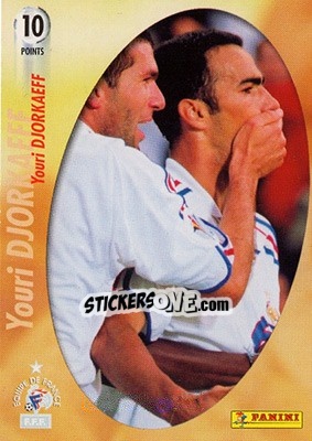 Figurina Youri DJORKAEFF - L'Equipe De France De 1998 - 2002 - Panini