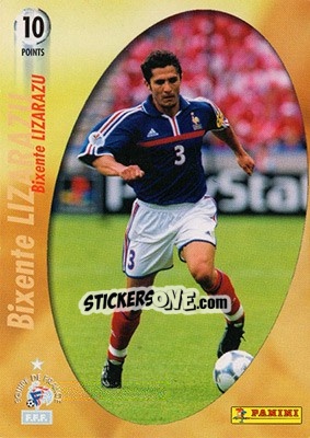 Sticker Bixente LIZARAZU - L'Equipe De France De 1998 - 2002 - Panini