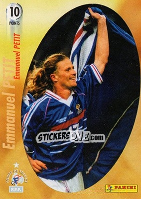 Cromo Emmanuel PETIT - L'Equipe De France De 1998 - 2002 - Panini