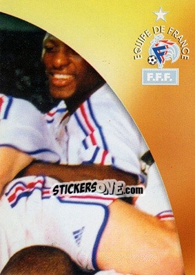 Sticker Coupe des Confédérations 2001 - L'Equipe De France De 1998 - 2002 - Panini