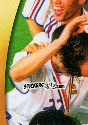 Sticker Coupe des Confédérations 2001 - L'Equipe De France De 1998 - 2002 - Panini