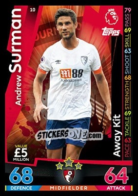 Sticker Andrew Surman - English Premier League 2018-2019. Match Attax - Topps