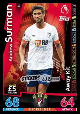 Cromo Andrew Surman - English Premier League 2018-2019. Match Attax - Topps