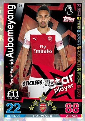 Sticker Pierre-Emerick Aubameyang