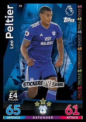 Figurina Lee Peltier - English Premier League 2018-2019. Match Attax - Topps