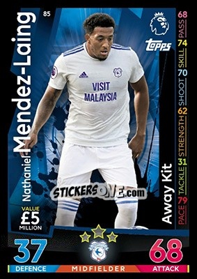 Sticker Nathaniel Mendez-Laing - English Premier League 2018-2019. Match Attax - Topps