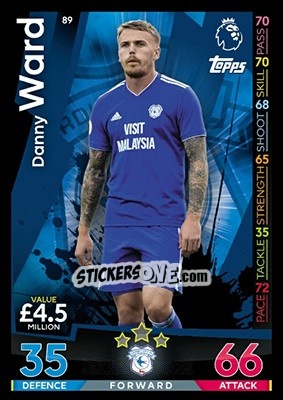 Sticker Danny Ward - English Premier League 2018-2019. Match Attax - Topps