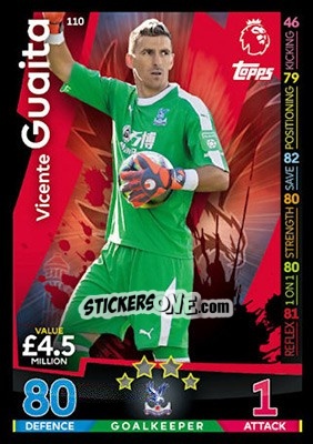 Sticker Vicente Guaita - English Premier League 2018-2019. Match Attax - Topps