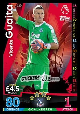 Cromo Vicente Guaita - English Premier League 2018-2019. Match Attax - Topps