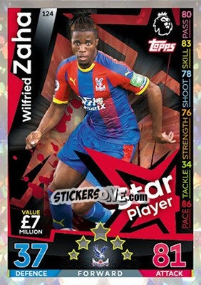 Figurina Wilfried Zaha - English Premier League 2018-2019. Match Attax - Topps