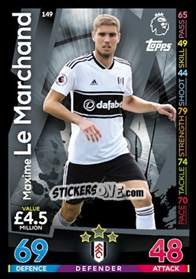 Figurina Maxime Le Marchand - English Premier League 2018-2019. Match Attax - Topps