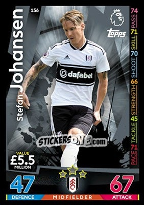 Sticker Stefan Johansen - English Premier League 2018-2019. Match Attax - Topps