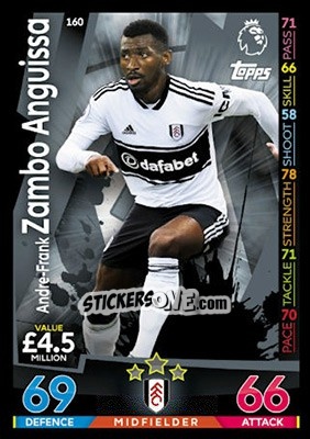 Sticker Aleksandar Mitrovic - English Premier League 2018-2019. Match Attax n. 160 - Topps