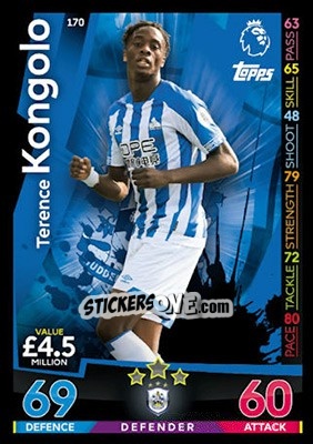 Cromo Terence Kongolo - English Premier League 2018-2019. Match Attax - Topps