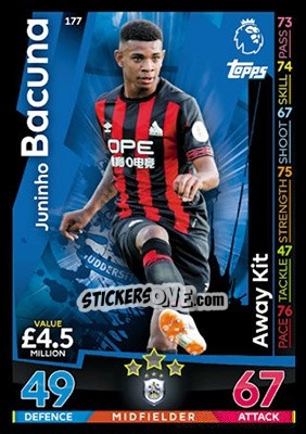 Cromo Juninho Bacuna - English Premier League 2018-2019. Match Attax - Topps