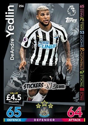 Sticker DeAndre Yedlin - English Premier League 2018-2019. Match Attax n. 256 - Topps