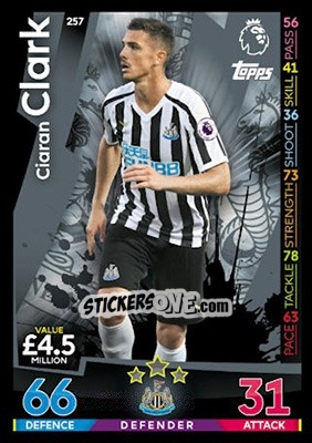 Figurina Ciaran Clark - English Premier League 2018-2019. Match Attax - Topps